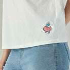 Women's Comfort Fit Raglan Sleeve Smurfs Print Crew Neck Tee - Image 5