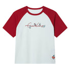 Women's Comfort Fit Raglan Sleeve Smurfs Print Crew Neck Tee - Image 6