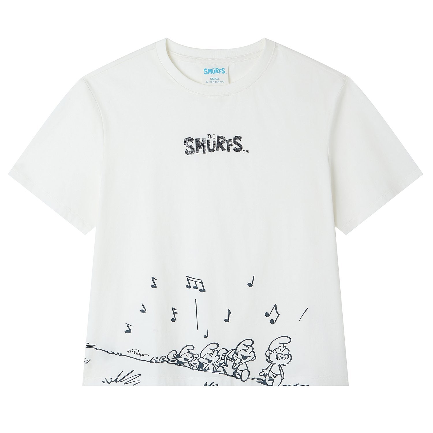 Women's Comfort Fit Raglan Sleeve Smurfs Print Crew Neck Tee - Image 7