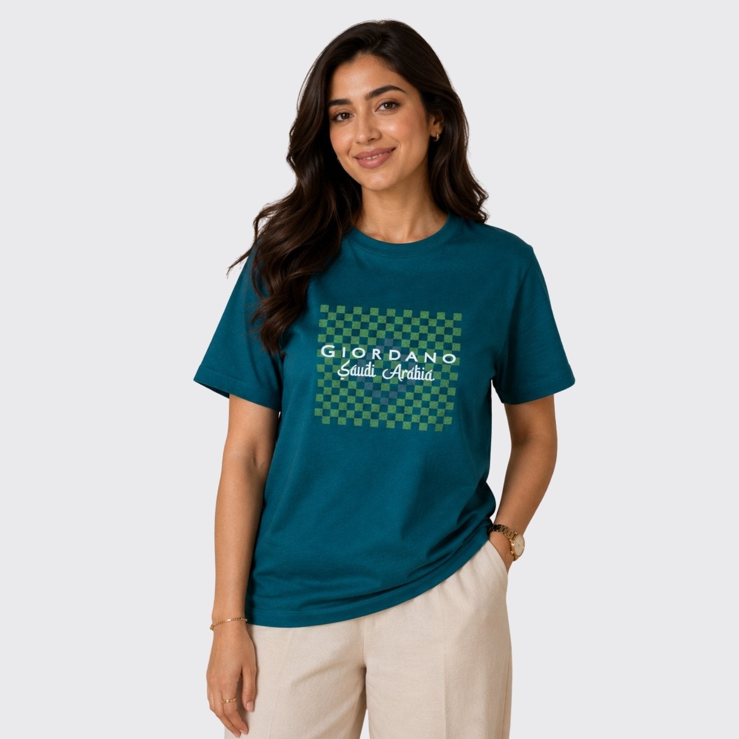 Women's Regular Fit Saudi National Day Print Tee - Image 1