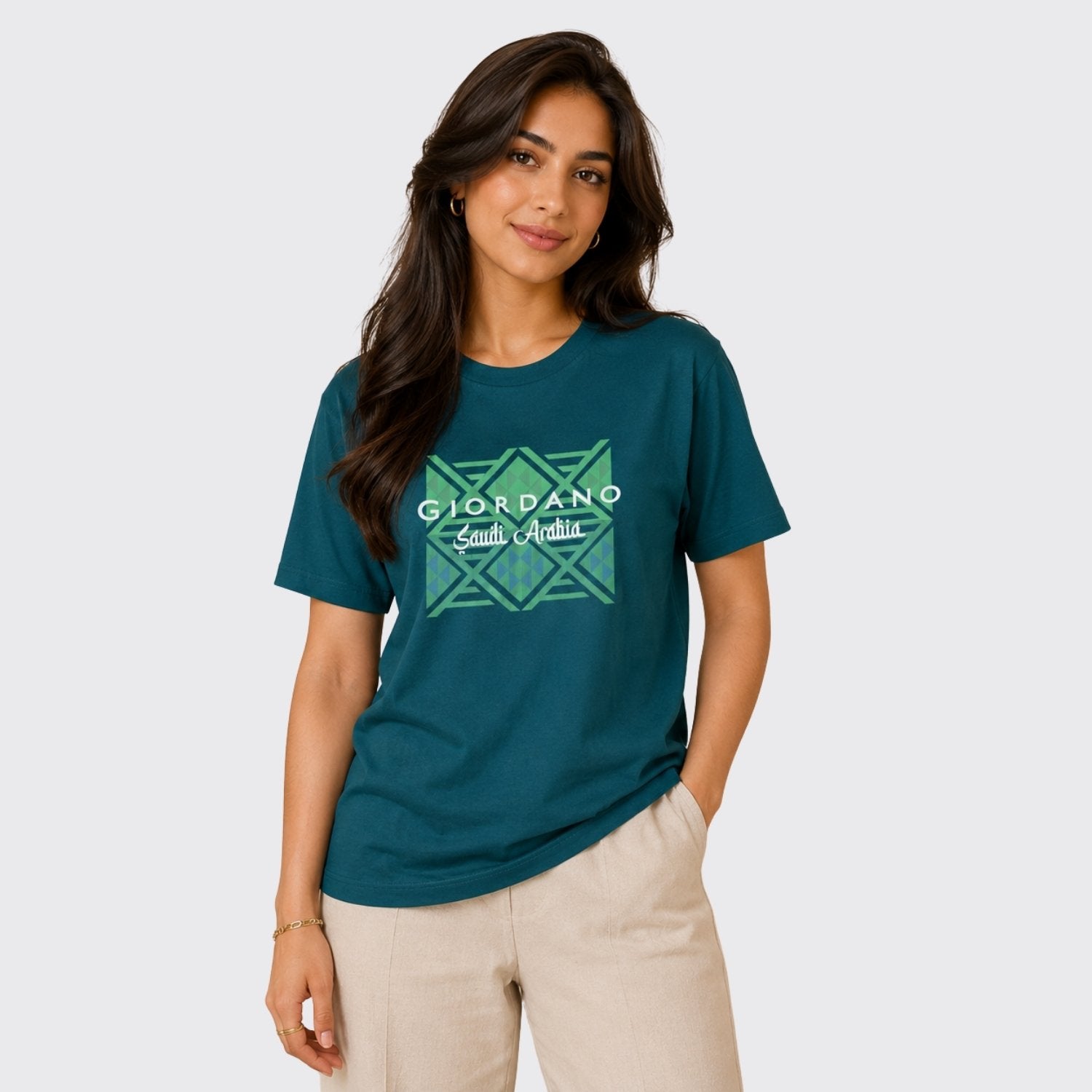 Women's Regular Fit Saudi National Day Print Tee - Image 1