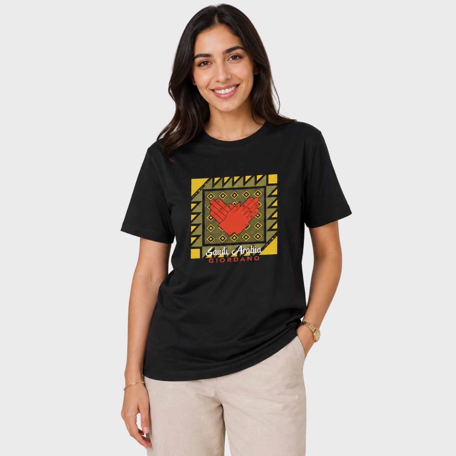Women's Regular Fit Saudi National Day Print Tee - Image 1