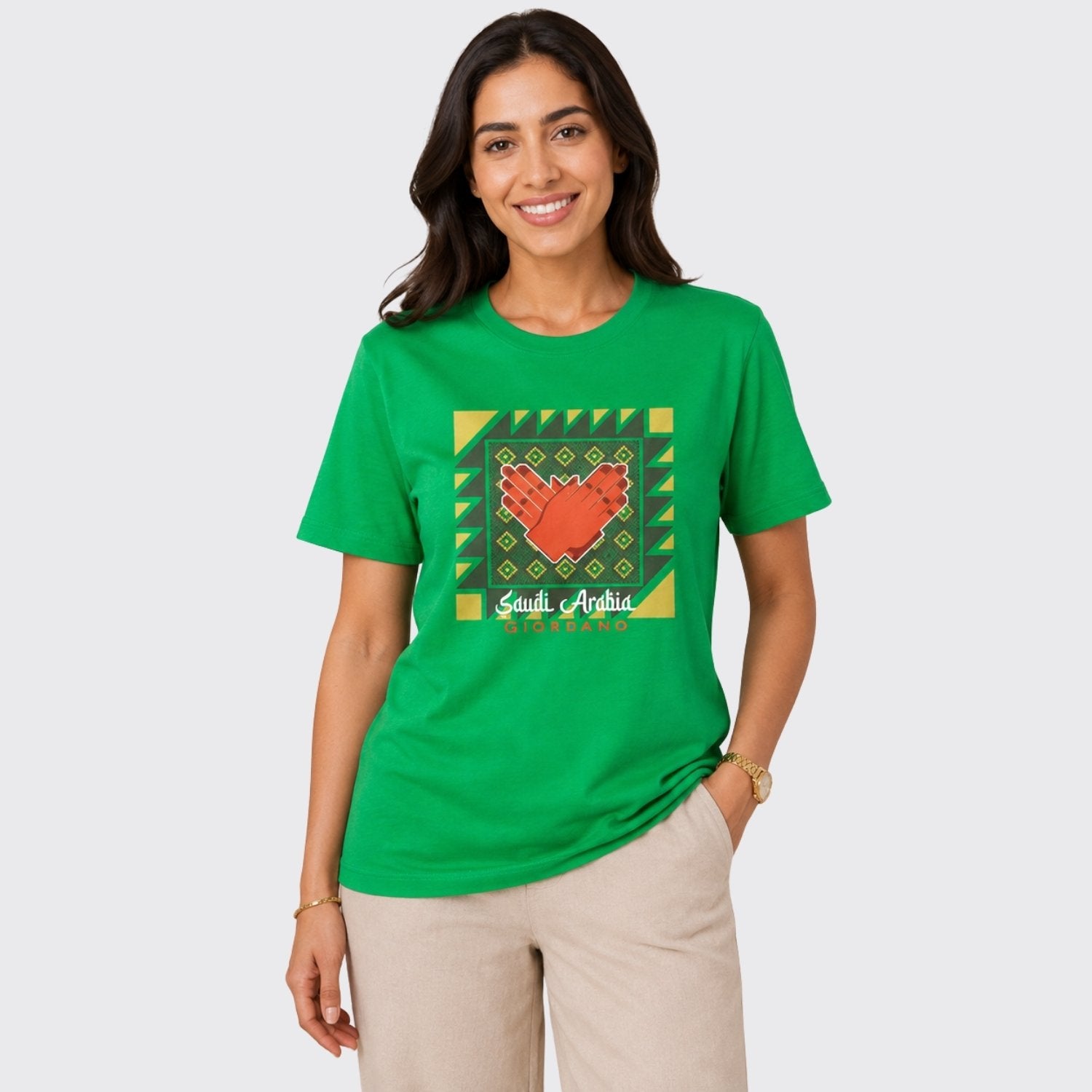 Women's Regular Fit Saudi National Day Print Tee - Image 1