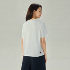 Women's Comfort Fit Raglan Sleeve Smurfs Print Crew Neck Tee - Image 5