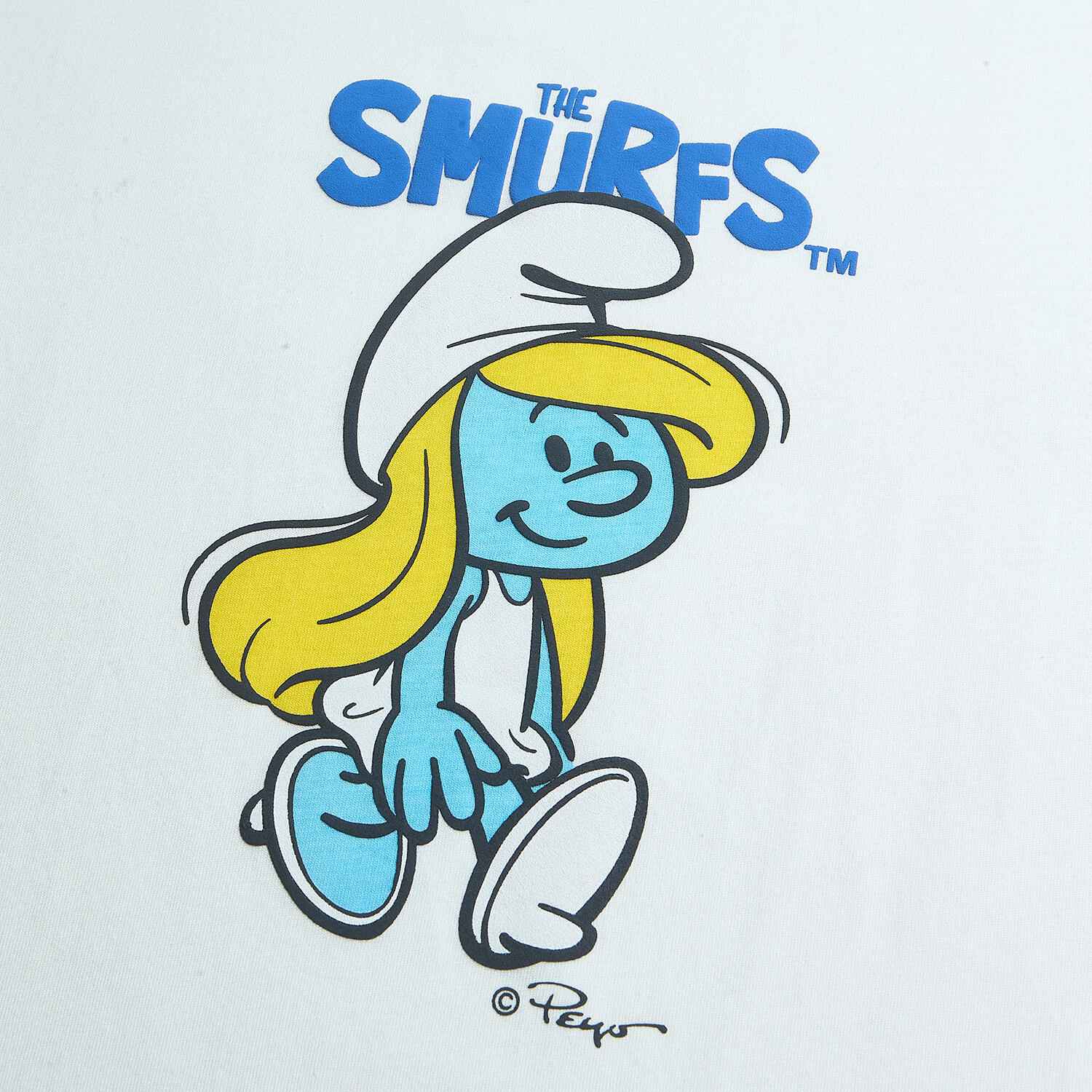 Women's Comfort Fit Raglan Sleeve Smurfs Print Crew Neck Tee - Image 8