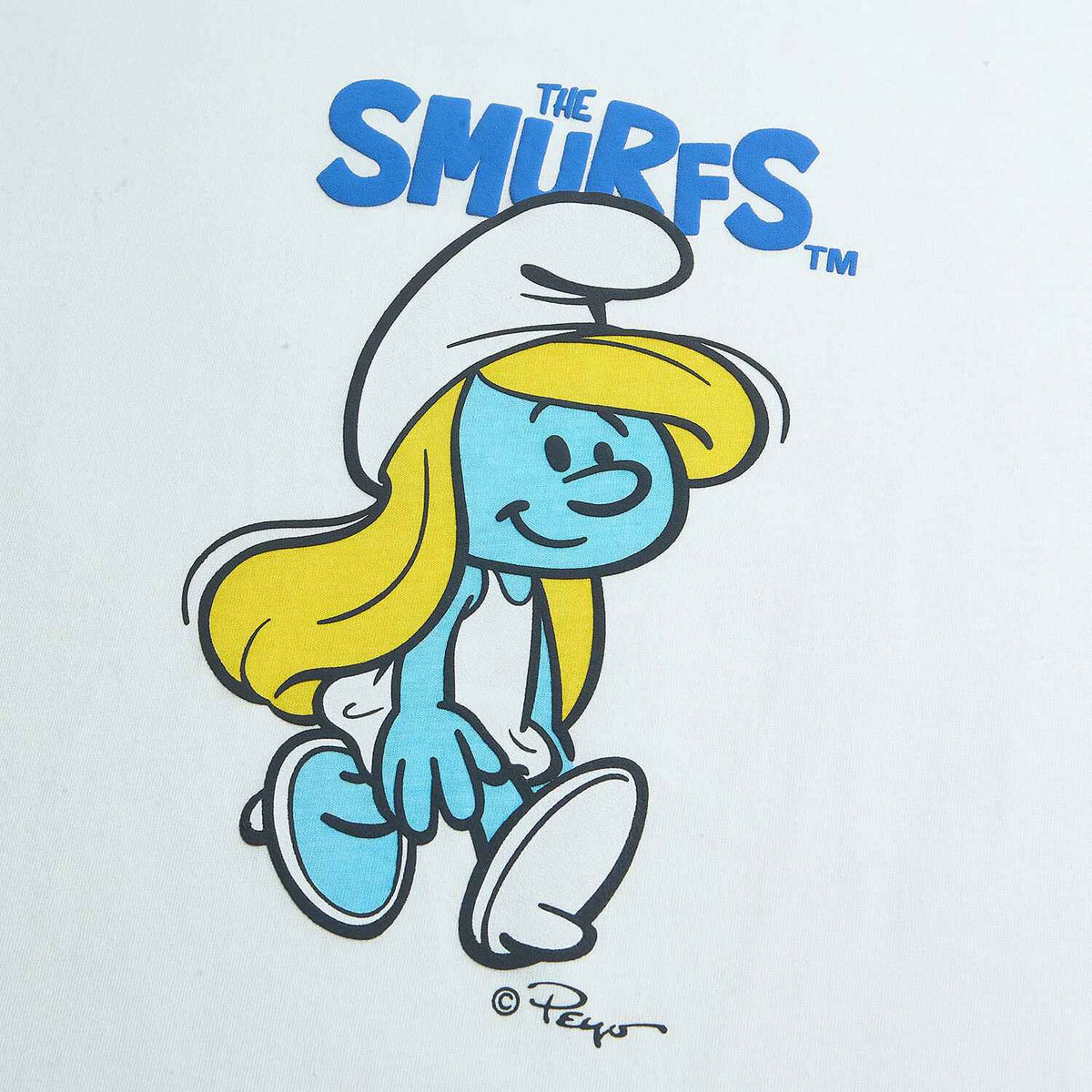 Women's Comfort Fit Raglan Sleeve Smurfs Print Crew Neck Tee - Image 8