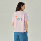 Women's Comfort Fit Raglan Sleeve Smurfs Print Crew Neck Tee - Image 5