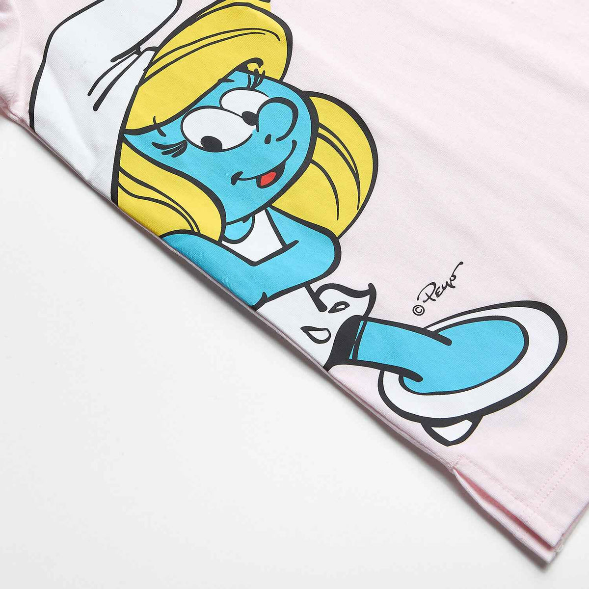 Women's Comfort Fit Raglan Sleeve Smurfs Print Crew Neck Tee - Image 9