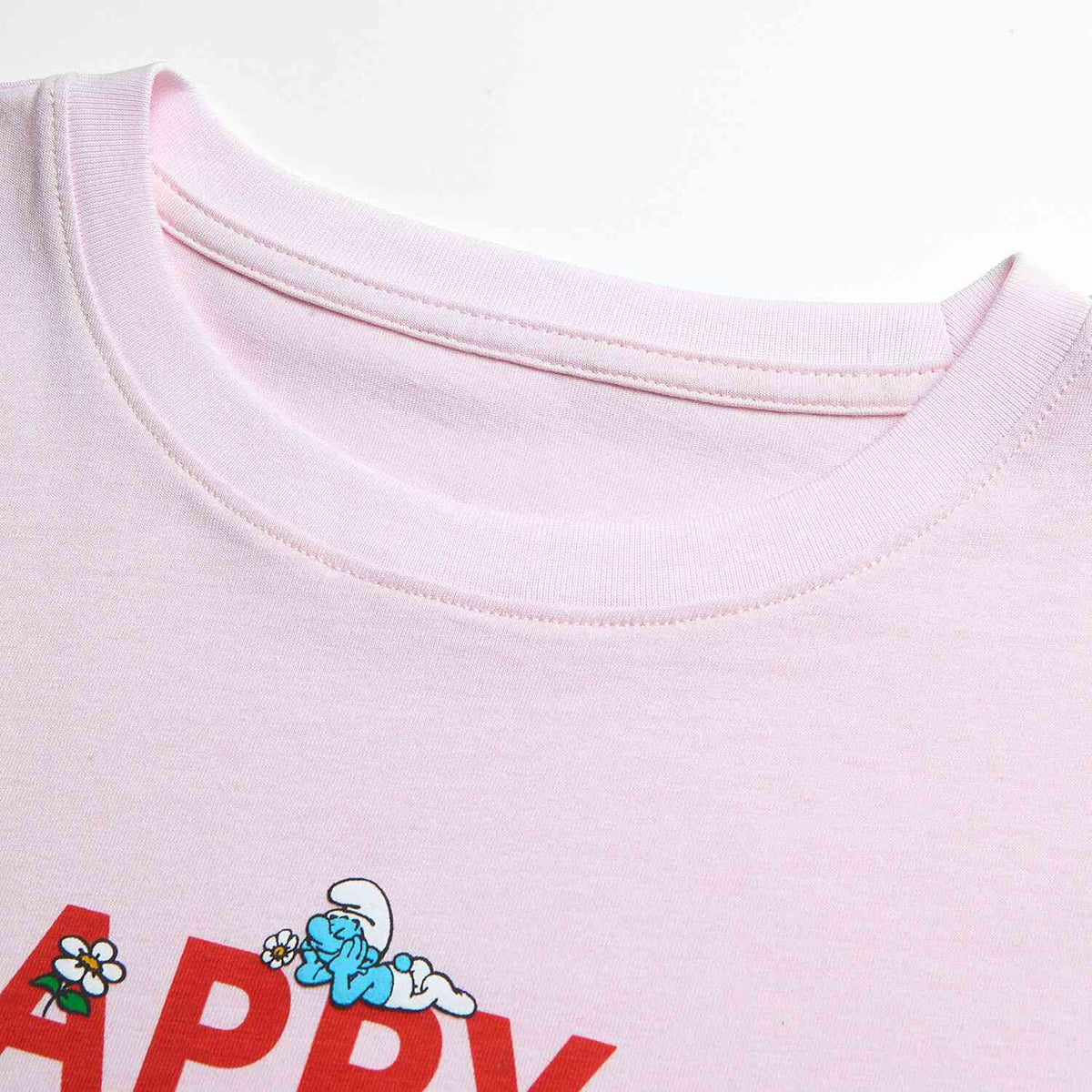 Women's Comfort Fit Raglan Sleeve Smurfs Print Crew Neck Tee - Image 9