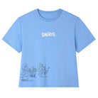 Women's Comfort Fit Raglan Sleeve Smurfs Print Crew Neck Tee - Image 7