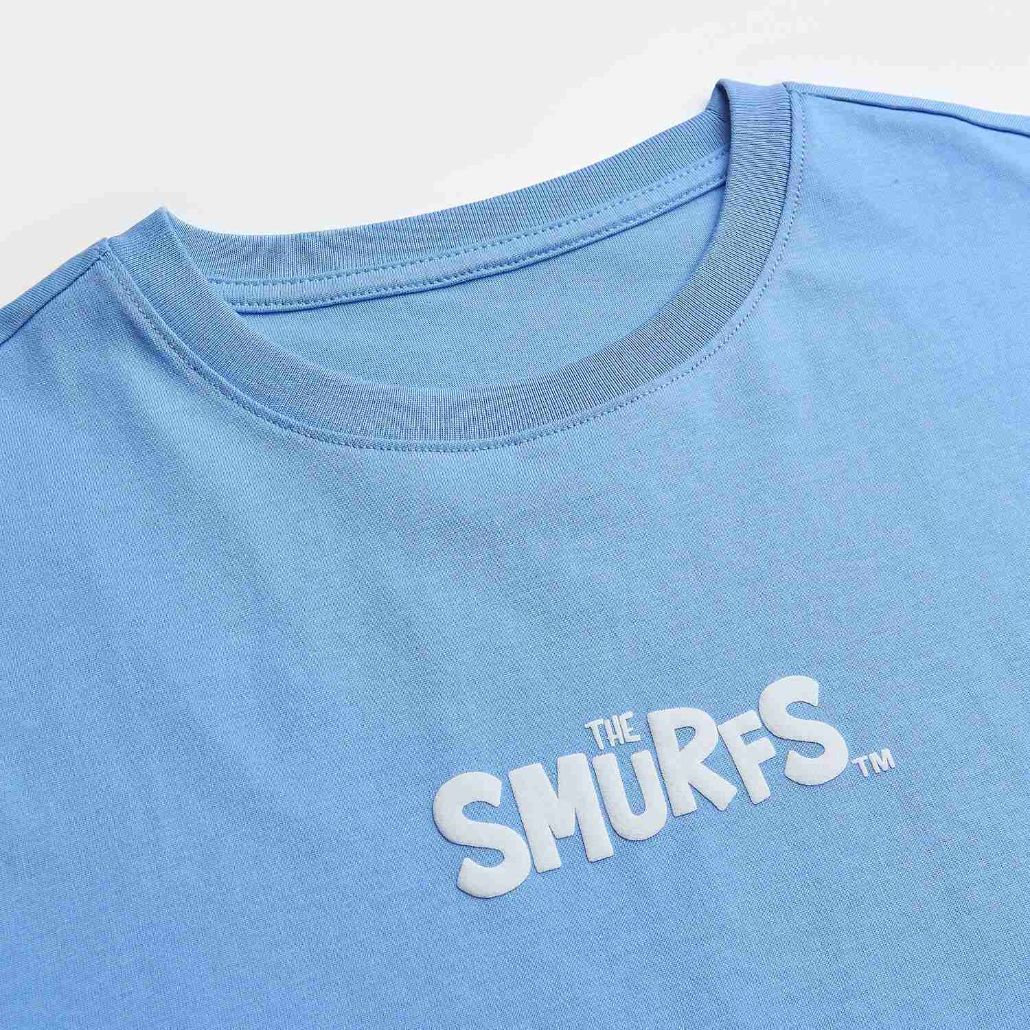 Women's Comfort Fit Raglan Sleeve Smurfs Print Crew Neck Tee - Image 9