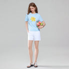 Women Crew Neck Relaxed Fit Print Tee - Image 1