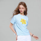 Women Crew Neck Relaxed Fit Print Tee - Image 5