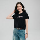 Women's Cotton Crew Neck Printed Comfort Tee - Image 3