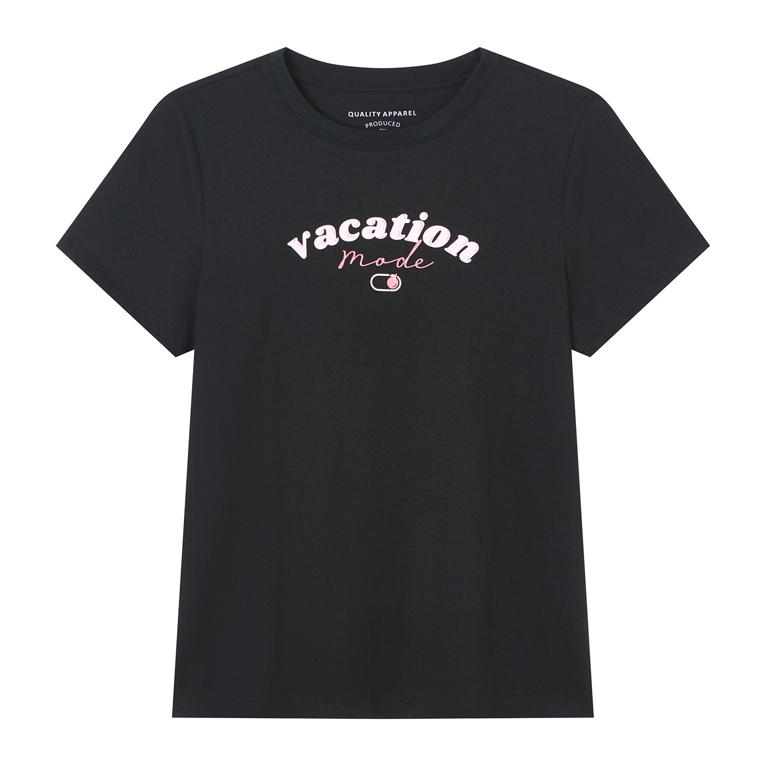 Women's Cotton Crew Neck Printed Comfort Tee - Image 6