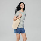 Women's Cotton Crew Neck Printed Comfort Tee - Image 3