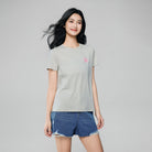 Women's Cotton Crew Neck Printed Comfort Tee - Image 5