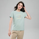 Women's Cotton Crew Neck Printed Comfort Tee - Image 2