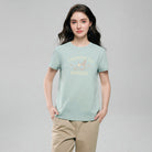 Women's Cotton Crew Neck Printed Comfort Tee - Image 3