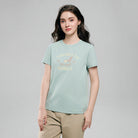 Women's Cotton Crew Neck Printed Comfort Tee - Image 4