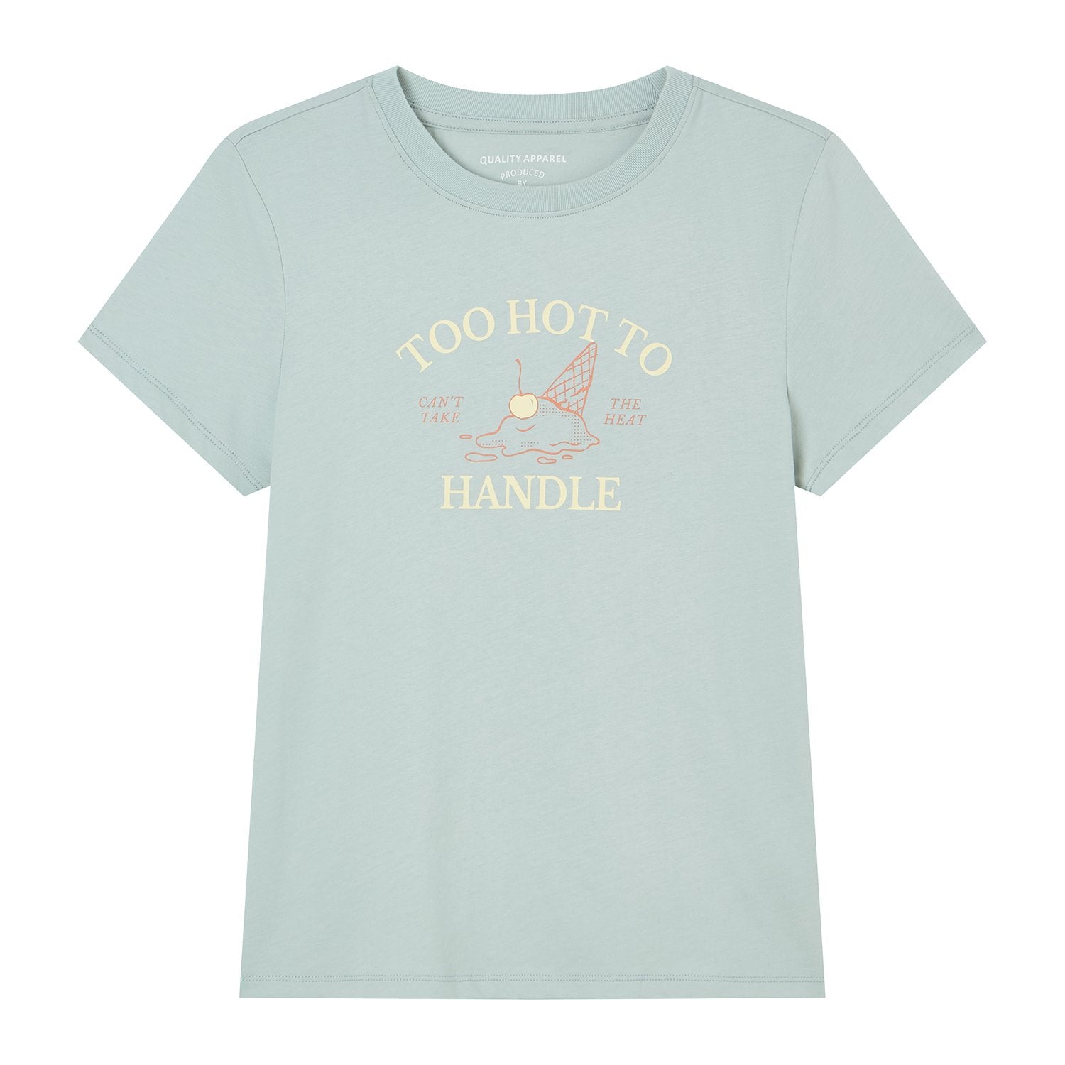 Women's Cotton Crew Neck Printed Comfort Tee - Image 6