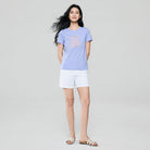 Women's Cotton Crew Neck Printed Comfort Tee - Image 1