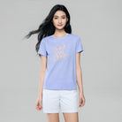 Women's Cotton Crew Neck Printed Comfort Tee - Image 2