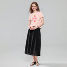 Women's Cotton Crew Neck Printed Comfort Tee - Image 1