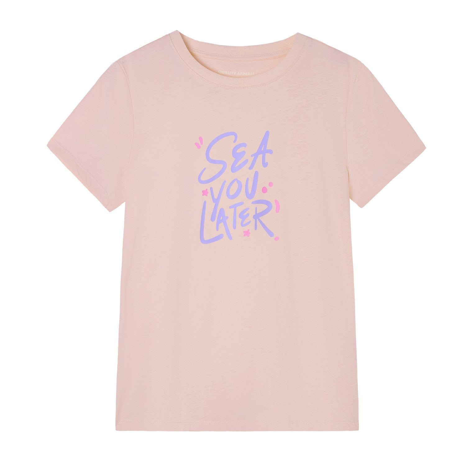 Women's Cotton Crew Neck Printed Comfort Tee - Image 6