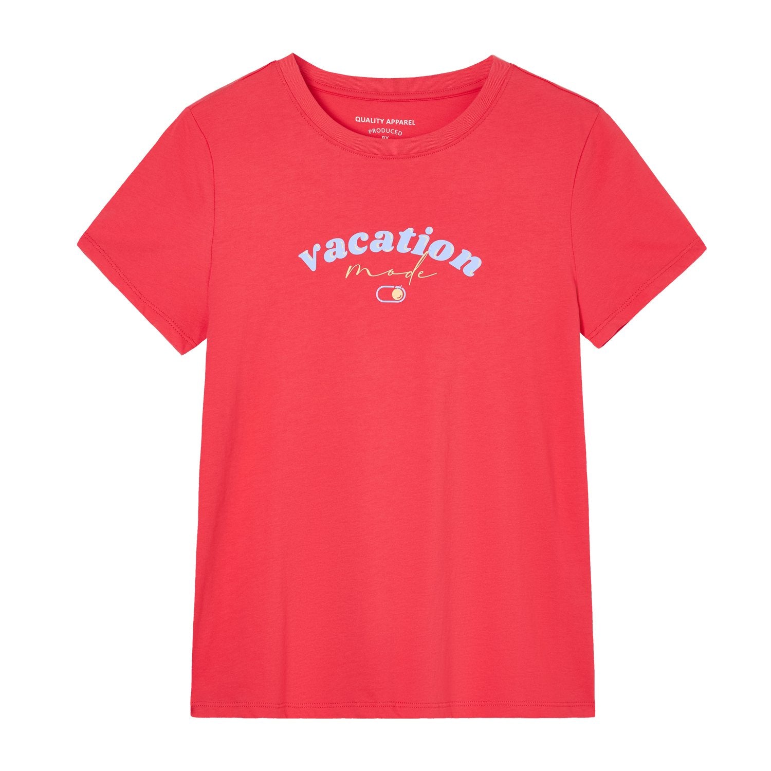 Women's Cotton Crew Neck Printed Comfort Tee - Image 6