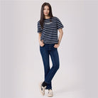 Women's Cotton Jersey Crew Neck Boyfriend Print Tee - Image 2