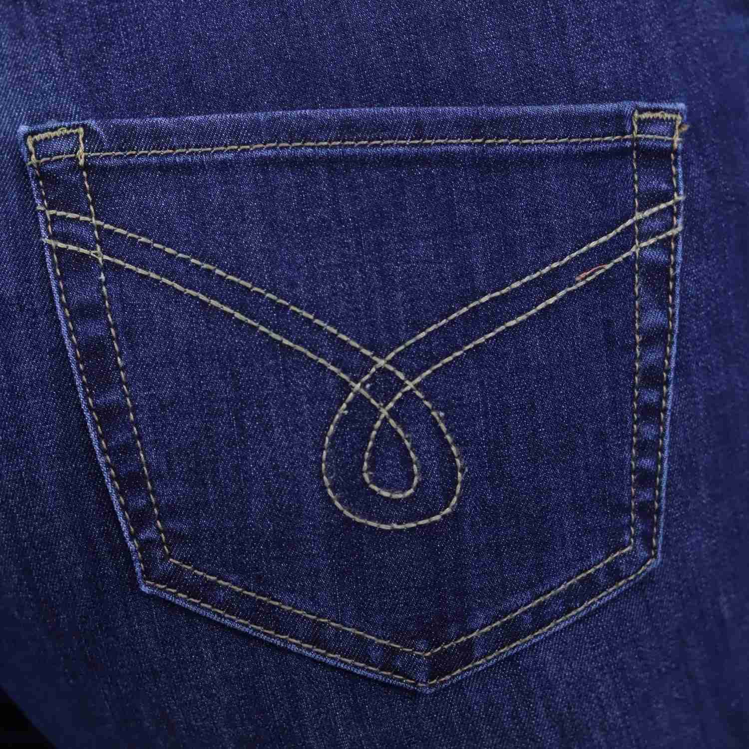 Women Denim High Waist Slim Tapered Jeans - Image 4