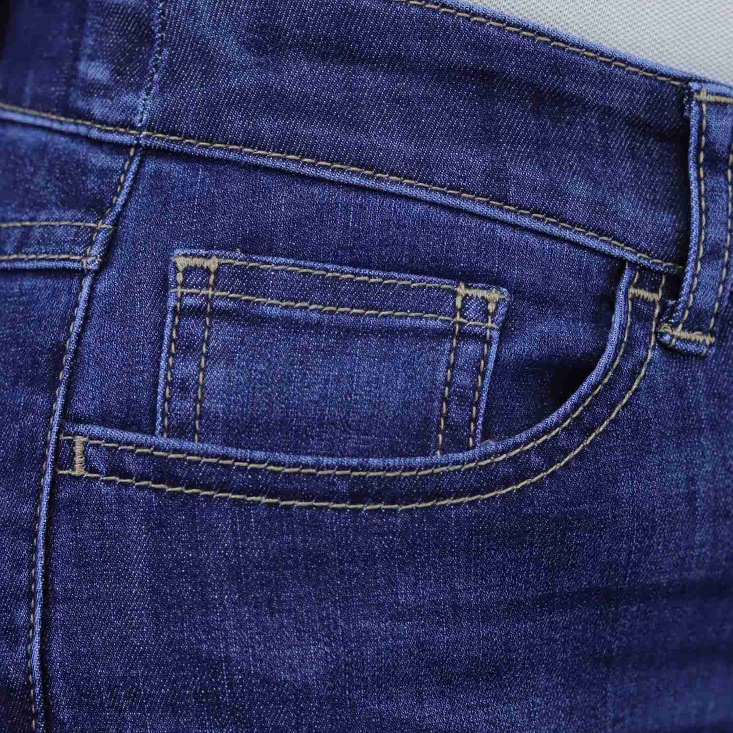 Women Denim High Waist Slim Tapered Jeans - Image 5