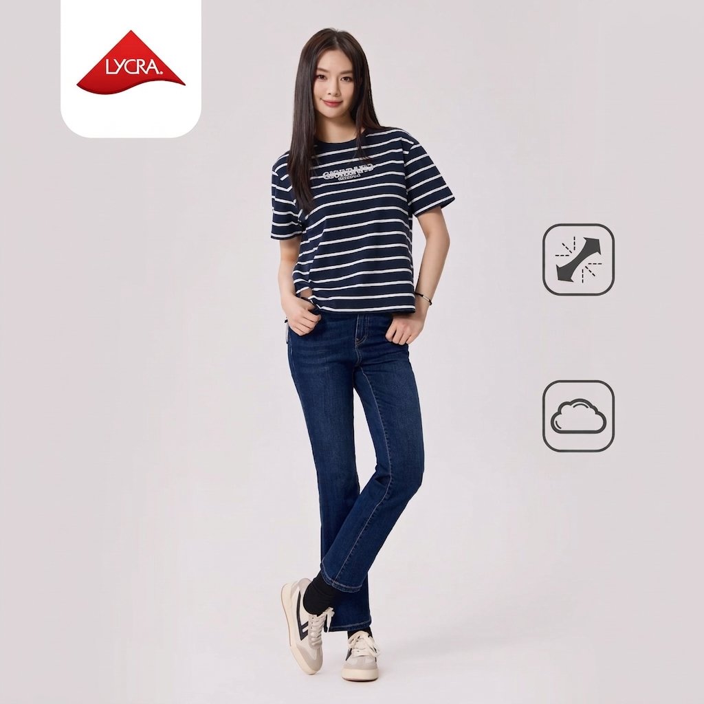 Women High Waist  Pocket Jeans - Image 2