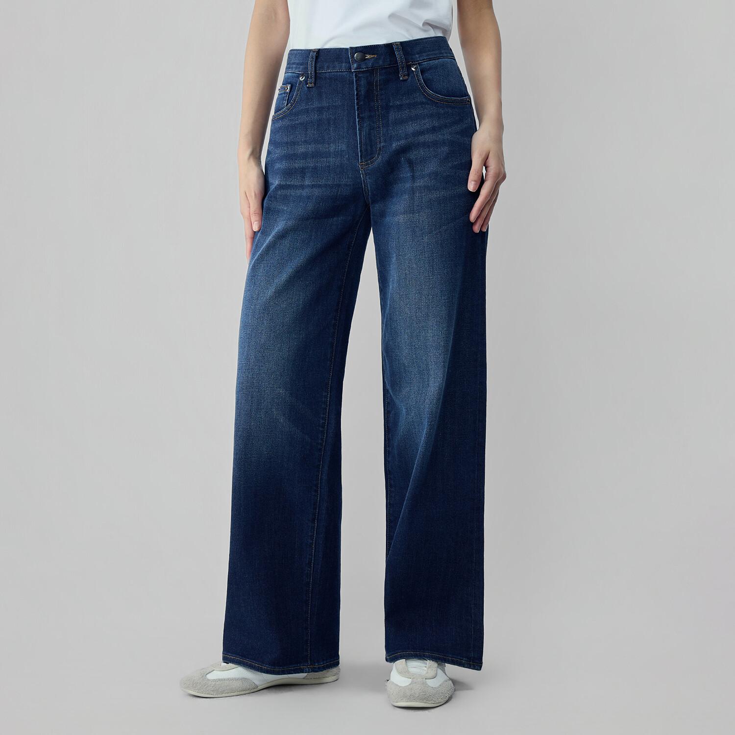 Women High Waist Loose Fit Pocket Jeans - Image 3