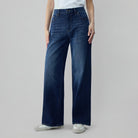 Women High Waist Loose Fit Pocket Jeans - Image 3