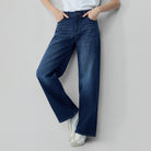 Women High Waist Loose Fit Pocket Jeans - Image 4