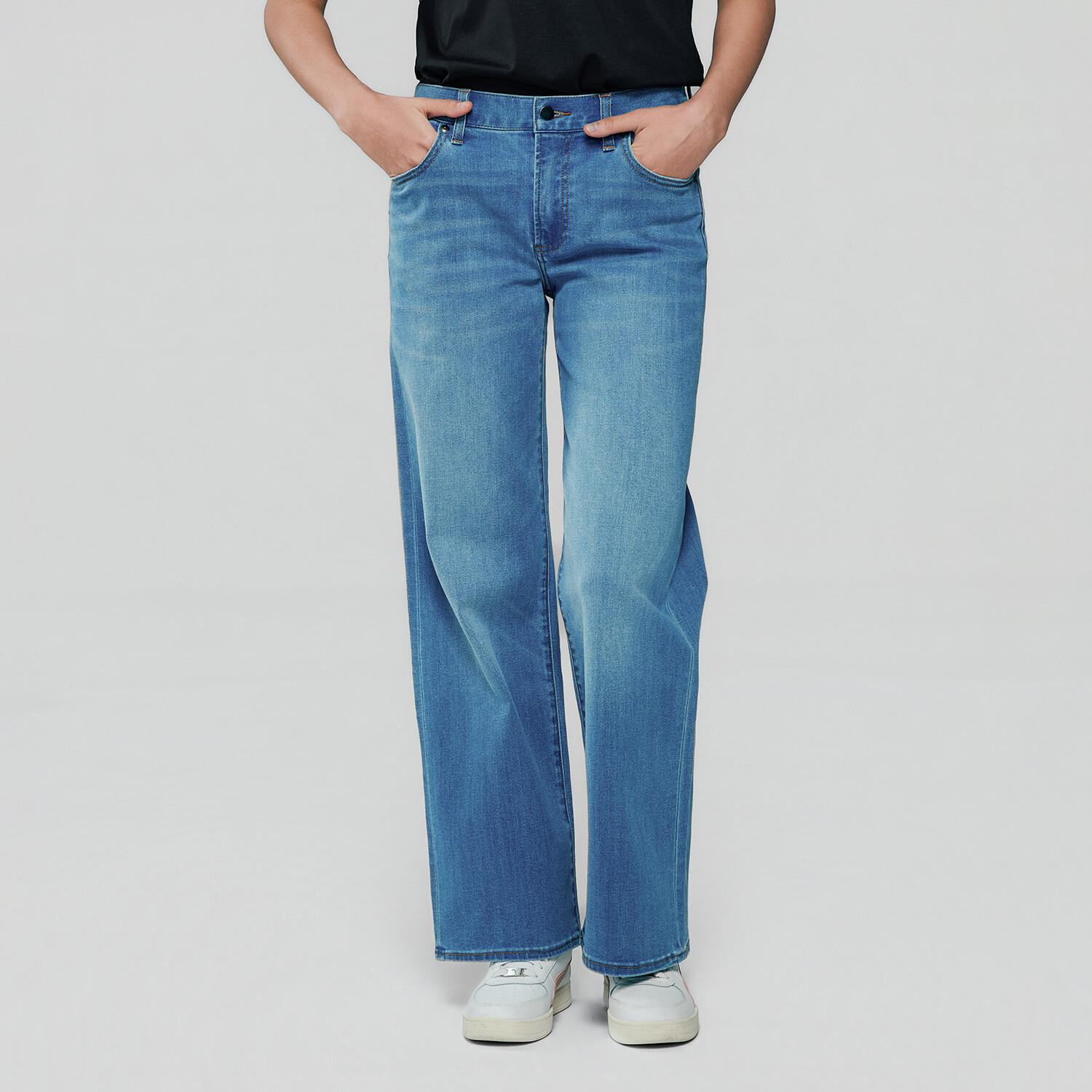 Women High Waist Loose Fit Pocket Jeans - Image 2
