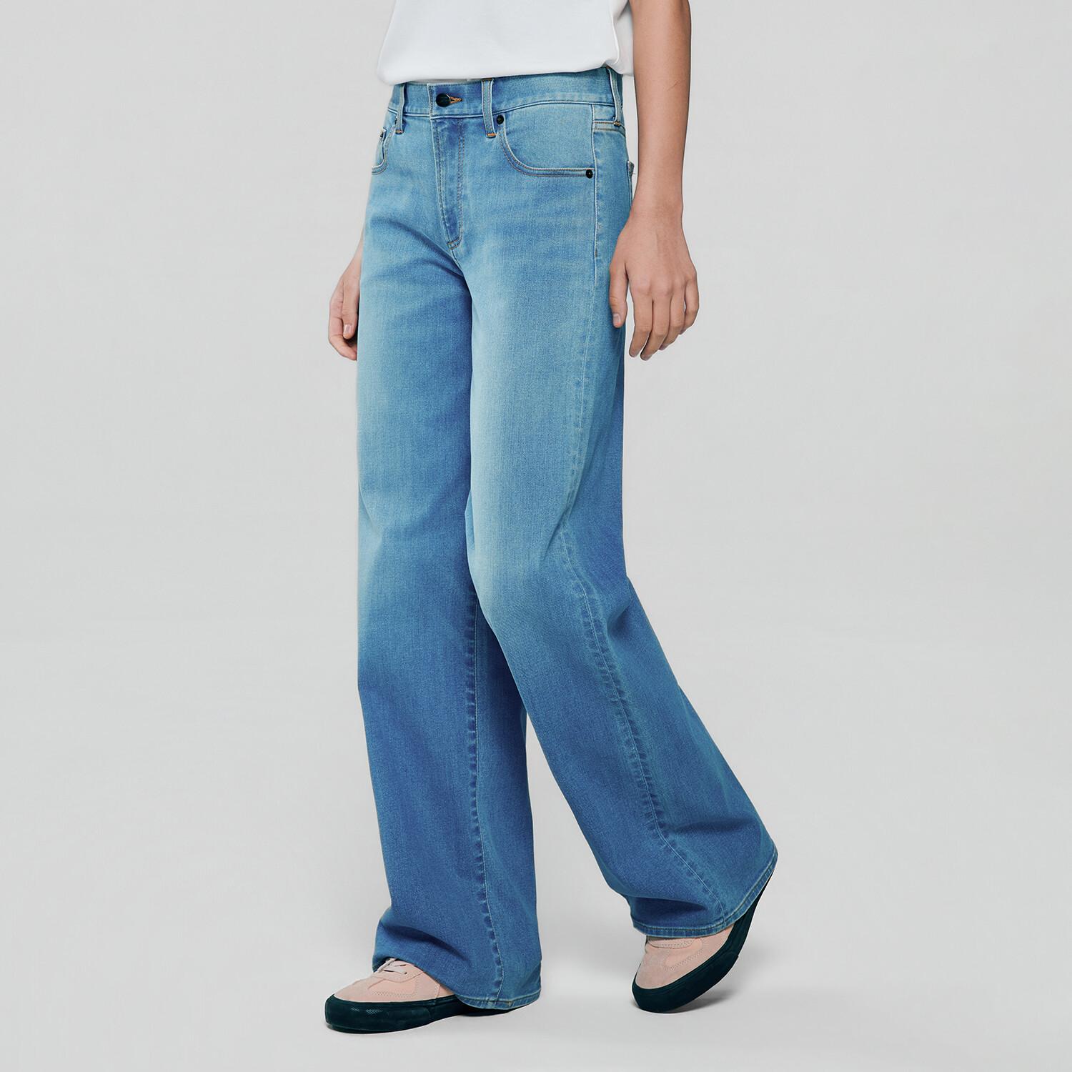 Women High Waist Loose Fit Pocket Jeans - Image 2