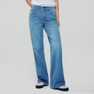 Women High Waist Loose Fit Pocket Jeans - Image 3