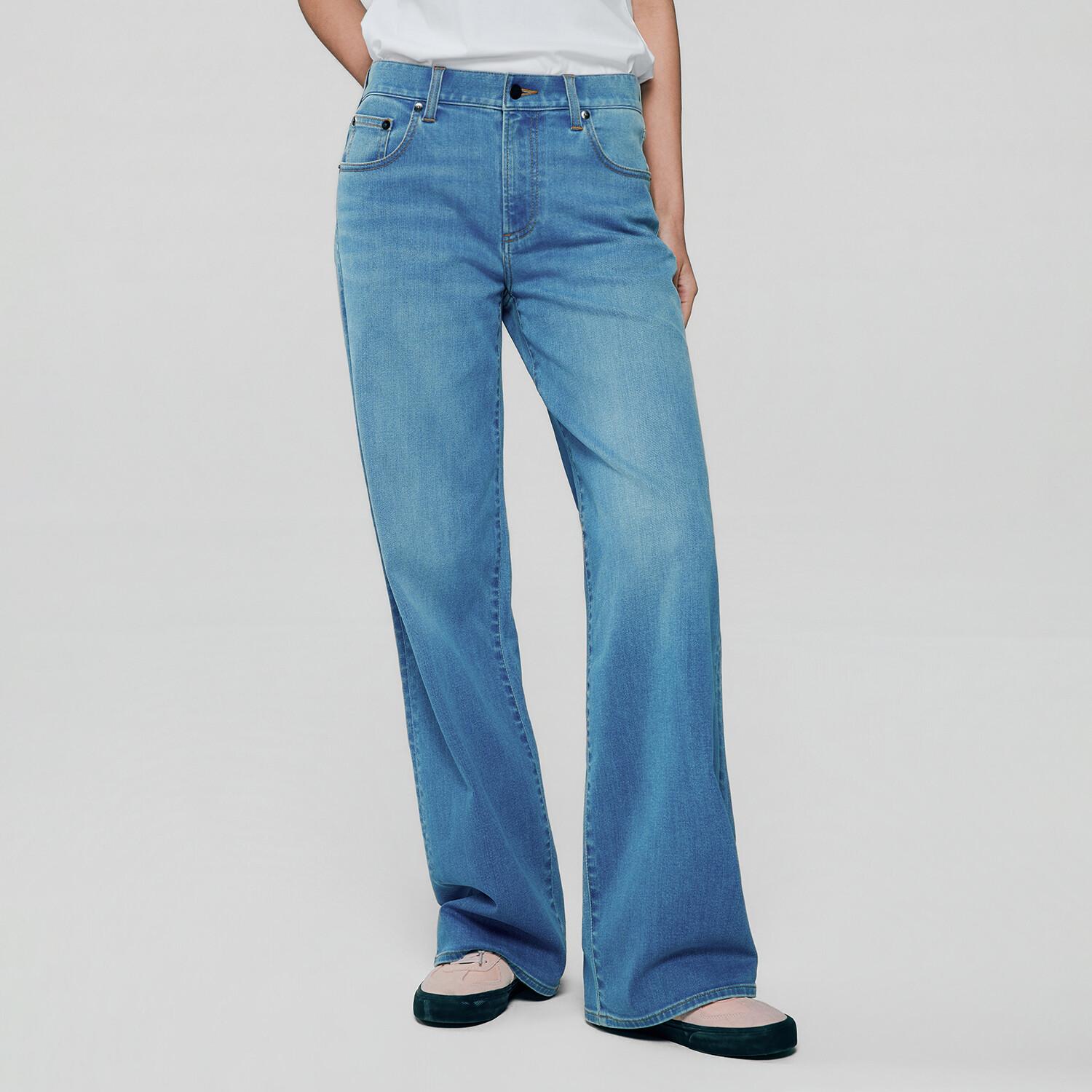 Women High Waist Loose Fit Pocket Jeans - Image 3