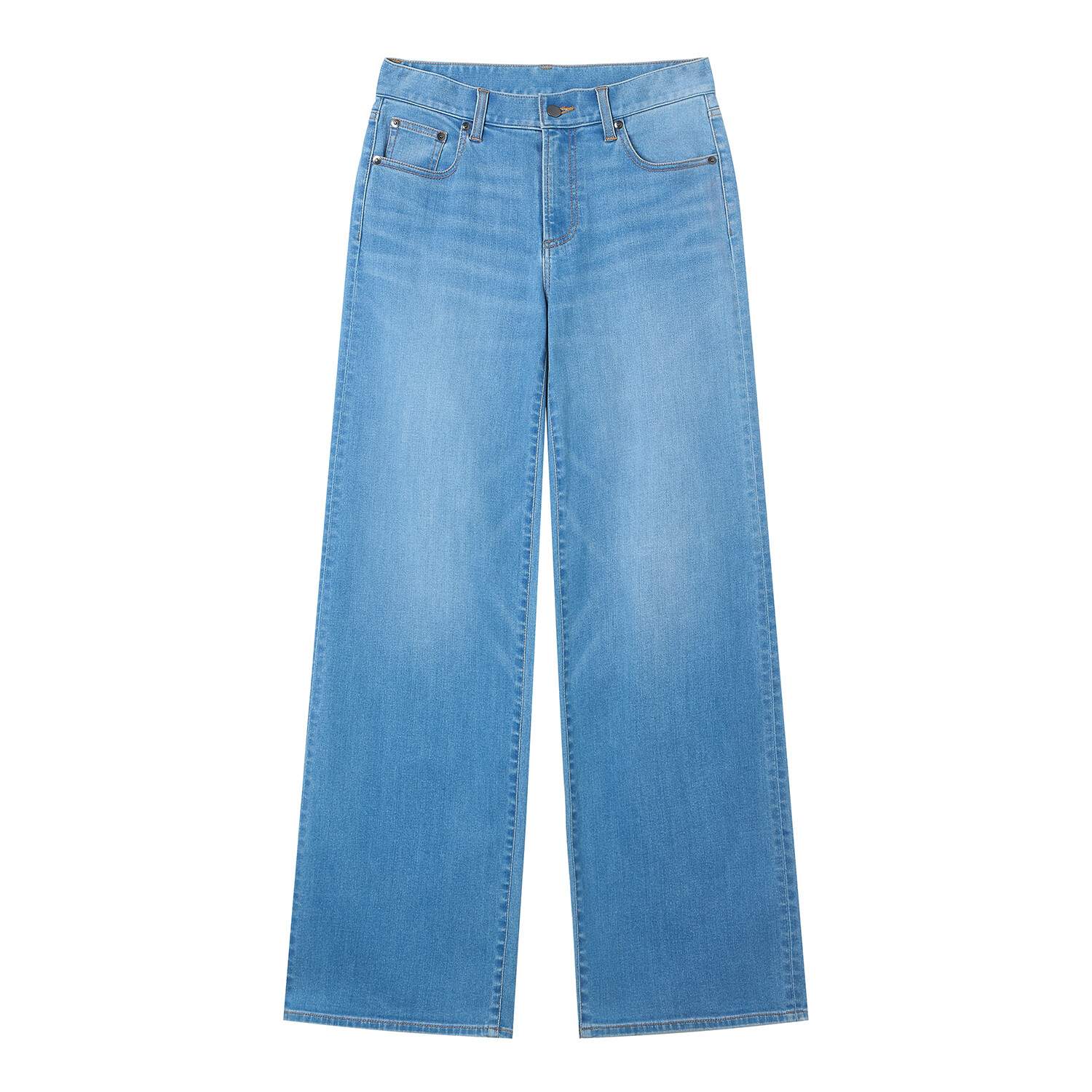 Women High Waist Loose Fit Pocket Jeans - Image 6