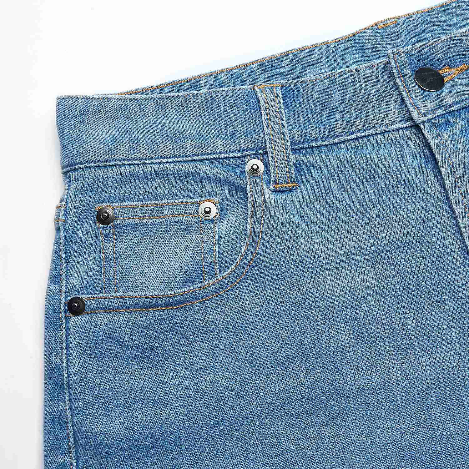 Women High Waist Loose Fit Pocket Jeans - Image 8