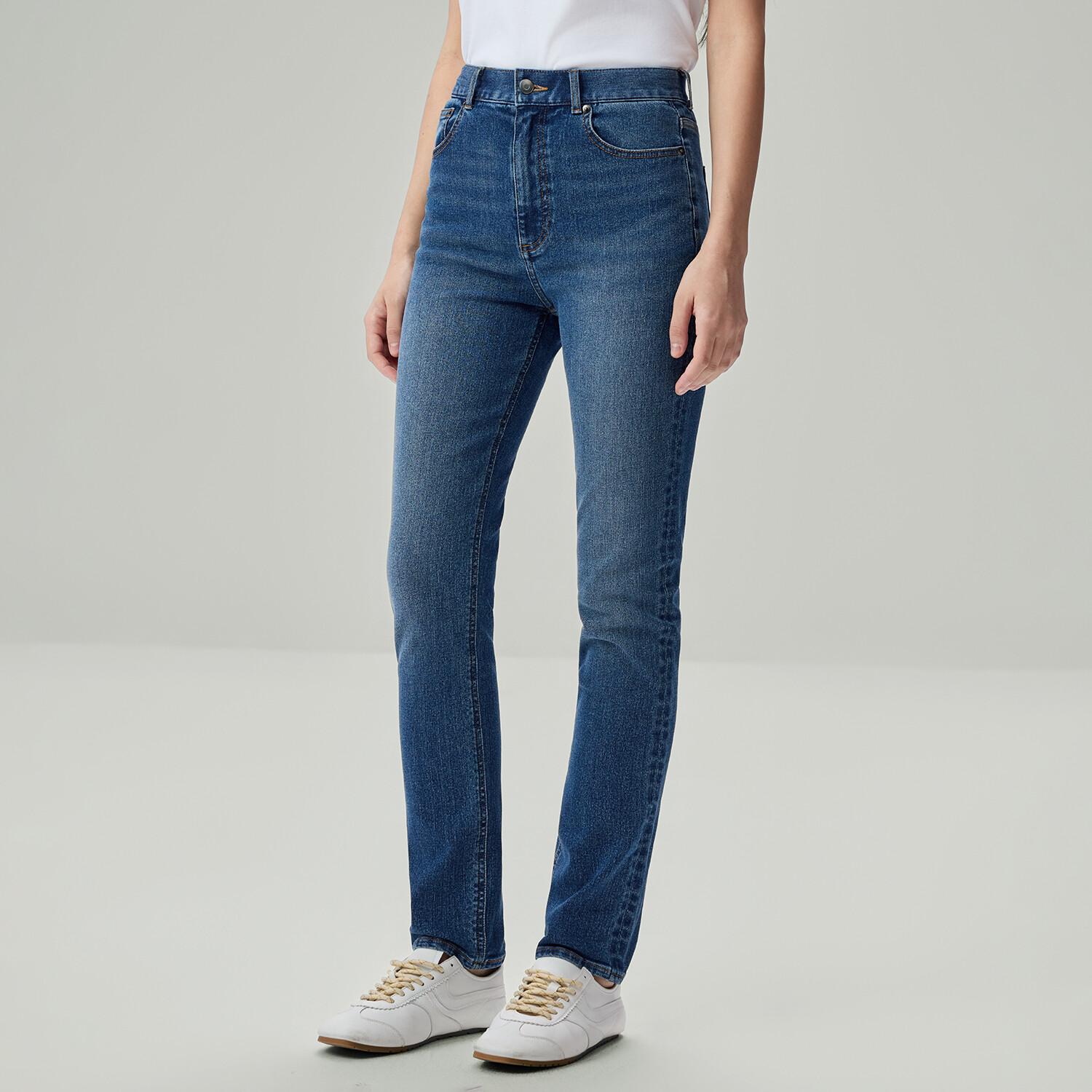 Women's Denim High Waist Slim Fit Jeans - Image 3
