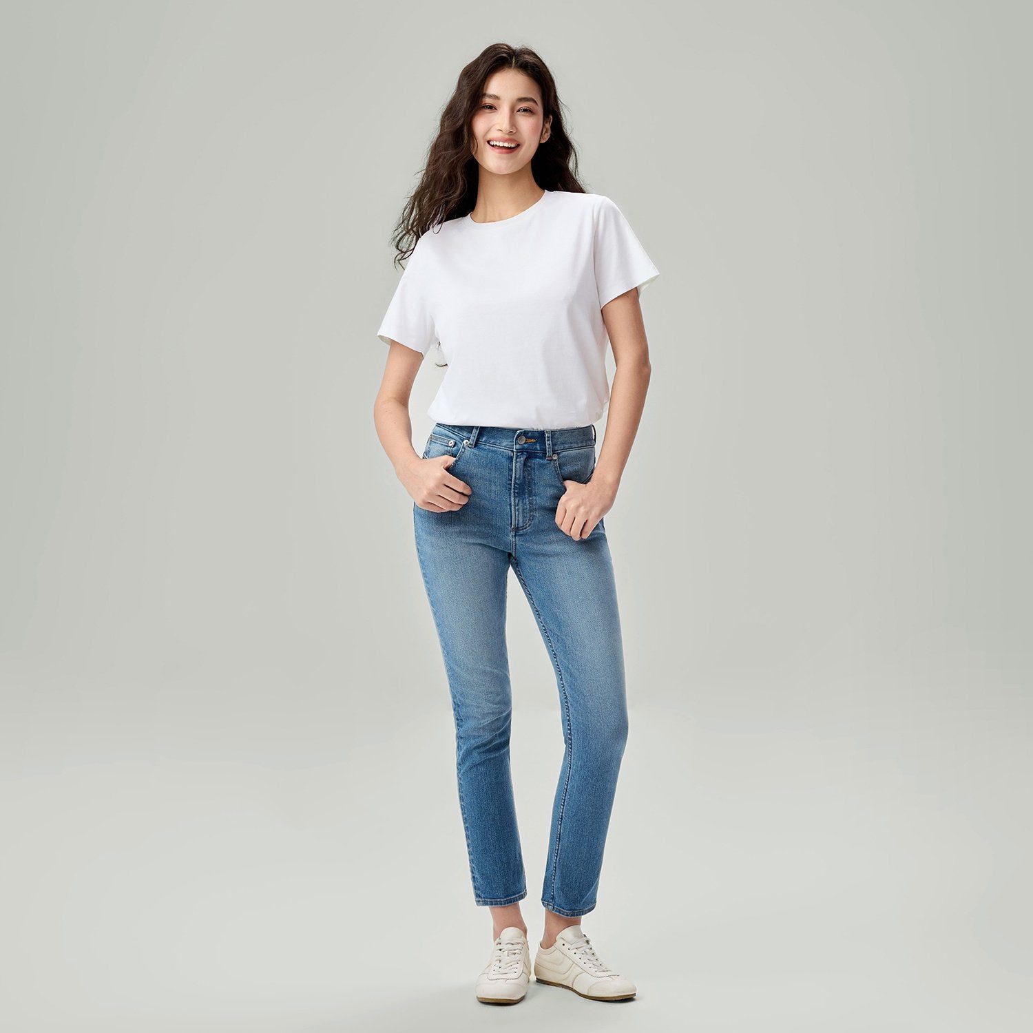 Women's Denim High Waist Slim Fit Jeans - Image 1
