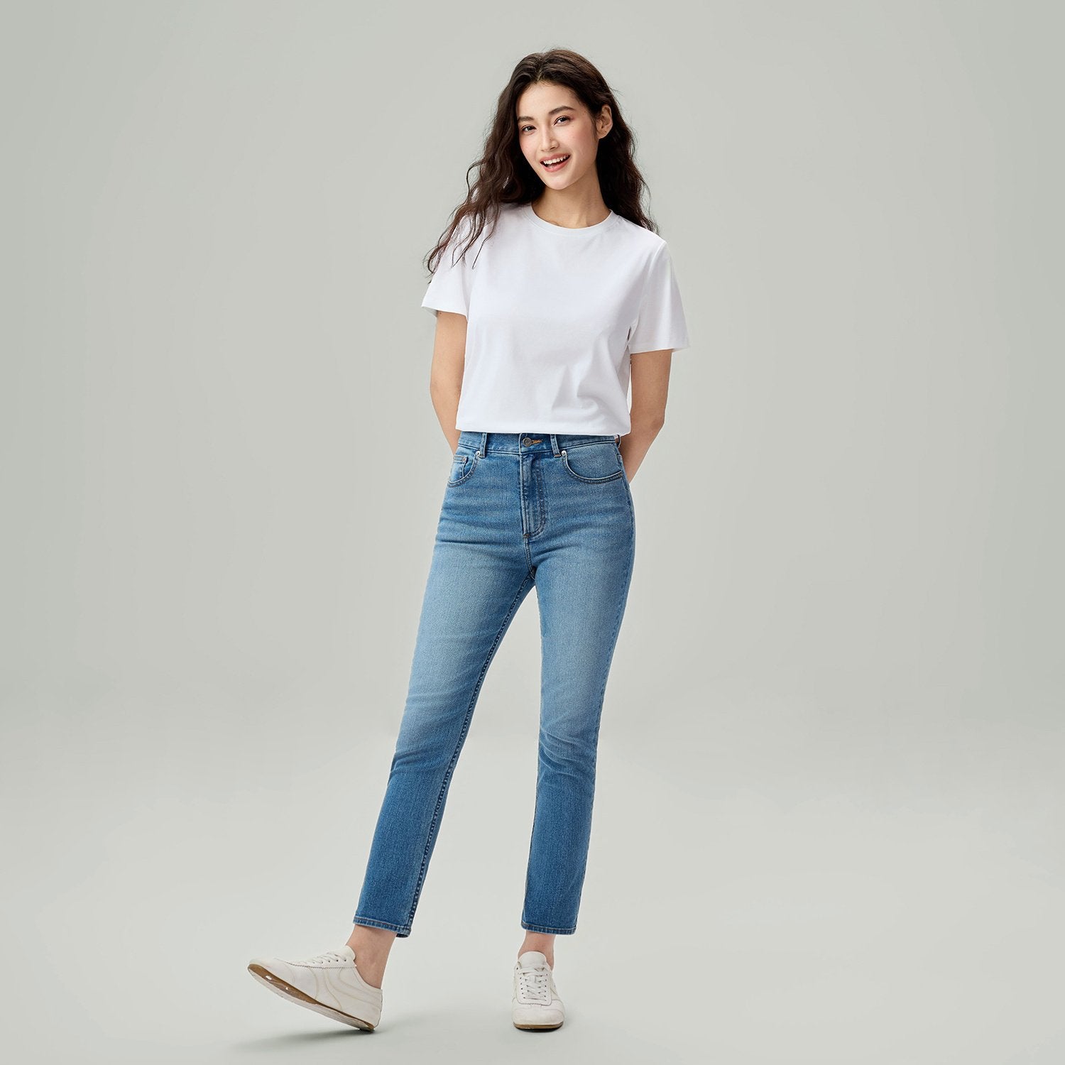 Women's Denim High Waist Slim Fit Jeans - Image 2