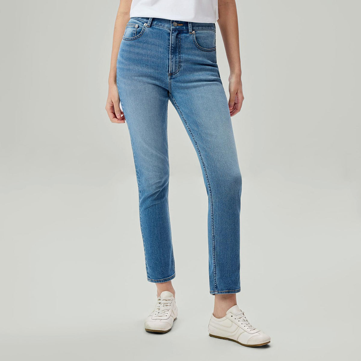 Women's Denim High Waist Slim Fit Jeans - Image 4