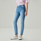 Women's Stretch Denim High Waist Slim Taper Jeans - Image 2