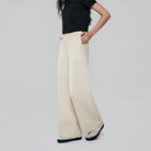 Women High Waist Wide Leg Elastic Waist Pants - Image 3