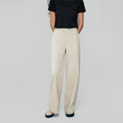 Women High Waist Wide Leg Elastic Waist Pants - Image 4